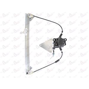 Window Regulators, Front Right Electric Window Regulator (with motor) for Citroen ZX (N), 1991 1997, 2 Door Models, WITHOUT One Touch/Antipinch, motor has 2 pins/wires, AC Rolcar