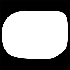 Wing Mirrors, Left Stick On Wing Mirror Glass for Honda CIVIC VII, 2005 2012, 