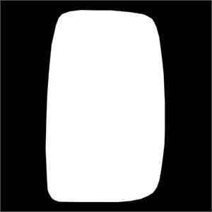 Wing Mirrors, Left Stick On Wing Mirror Glass (for single glass mirrors only) for Fiat SCUDO van, 2007 2017, 