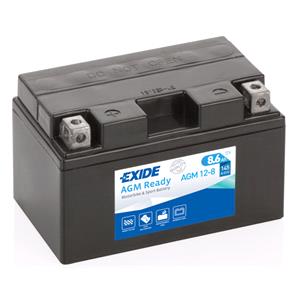 Motorcycle Batteries, Exide AGM12 8 Motorcycle Battery, Exide