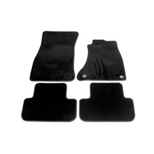 Car Mats, Luxury Tailored Car Floor Mats in Black for Audi A4 Avant  2008 2015   2 Clip Version   Clips In Drivers Only, Luxury Tailored Car Mats