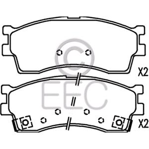 Brake Pads, EEC Front Brake Pads (Full set for Front Axle)   BRP1160, EEC
