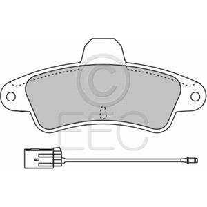 Brake Pads, EEC Rear Brake Pads (Full set for Rear Axle)   BRP1363, EEC