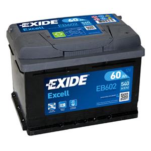 Batteries, Exide EB602 Excell Battery 075 / 065 3 Year Guarantee, Exide