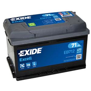 Batteries, Exide EB712 Excell Battery 096 3 Year Guarantee, Exide