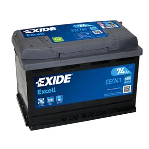 Batteries, Exide EB741 Excell Battery 082 3 Year Guarantee, Exide