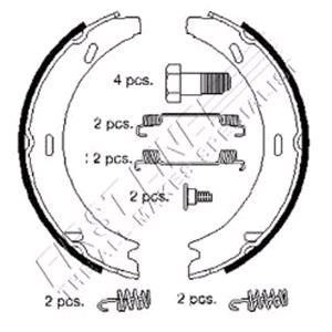 Uncategorised, First Line Brake Shoe Set, Parking Brake, Firstline