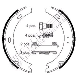 Uncategorised, First Line Brake Shoe Set, Parking Brake, Firstline