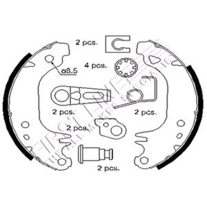 Uncategorised, First Line Brake Shoe Set, Firstline
