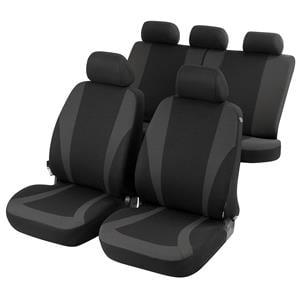 Seat Covers, Walser Mendoza Car Seat Cover Set   Anthracite   Citroen BERLINGO 2018 Onwards, Walser