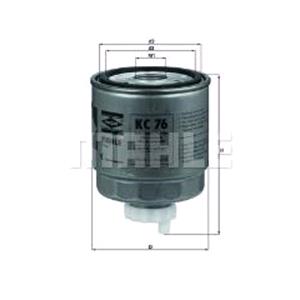 Fuel Filters, MAHLE Fuel Filter   KC76, Mahle Original