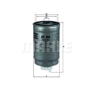 Fuel Filters, MAHLE Fuel Filter   KC80, Mahle Original
