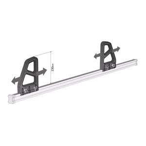 Pair Of Load Stops For NorDrive Black Steel Roof Bars - 23 cm