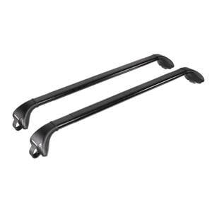 Roof Racks and Bars, Nordrive Snap black steel aero  Roof Bars for Nissan Patrol GR Mk II 1997 2013 With Raised Roof Rails, NORDRIVE