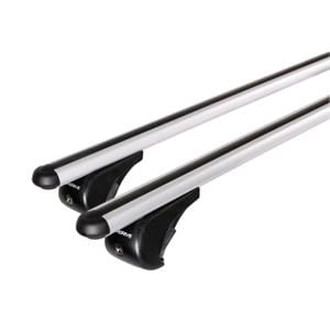 Roof Racks and Bars, Nordrive Alumia silver aluminium aero  Roof Bars for Opel Karl Rocks 2015 Onwards With Raised Roof Rails, NORDRIVE