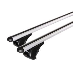 Roof Racks and Bars, Nordrive Alumia silver aluminium aero  Roof Bars for Subaru Forester 2013 Onwards With Raised Roof Rails, NORDRIVE