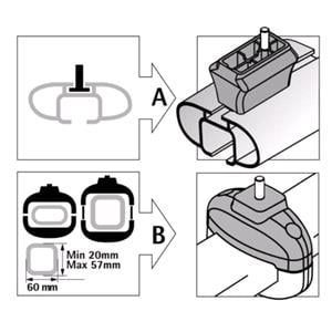 Extension, ski carrier spacers kit