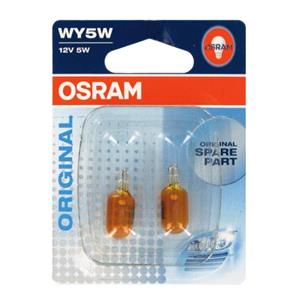 Bulbs   by Vehicle Model, Osram Original WY5W 12V Bulb Amber   Twin Pack for Opel CORSA C van, 2000 2006, Osram