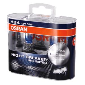 Bulbs - by Bulb Type, Osram Night Breaker unlimited HB4 Bulb  - Twin Pack, Osram