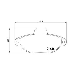 Brake Pads, Brembo Front Brake Pads (Full set for Front Axle)   P23060, Brembo