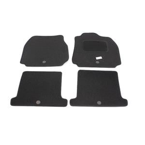 Car Mats, Tailored Car Floor Mats in Black for Renault Megane II Coupe cabriolet 2003 2008   with 4 Fixing Holes, Tailored Car Mats
