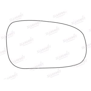 Wing Mirrors, Right Stick On Wing Mirror Glass for Honda CIVIC VI SALOON, 1995 to 2001, 