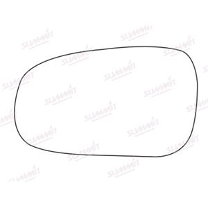 Wing Mirrors, Left Stick On Wing Mirror Glass for Honda CIVIC VI SALOON, 1995 to 2001, 