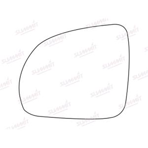 Wing Mirrors, Left Stick On Wing Mirror Glass for Kia PICANTO, 2007 2011, SUMMIT