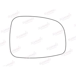 Wing Mirrors, Right Stick On Wing Mirror Glass for Suzuki SWIFT III, 2005 2010, SUMMIT