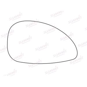 Wing Mirrors, Right Wing Mirror Stick On Mirror Glass for Citroen C4 2004 2010, 