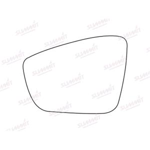 Wing Mirrors, Left Stick On Wing Mirror Glass for Seat Mii 2019 Onwards, SUMMIT