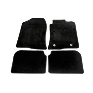 Car Mats, Luxury Tailored Car Floor Mats in Black for Toyota Avensis Saloon  2003 2008   2 Clips In Driver, Luxury Tailored Car Mats