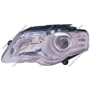 Lights, Left Headlamp (Hella Type) Volkswagen PASSAT Estate 2005 On, HELLA