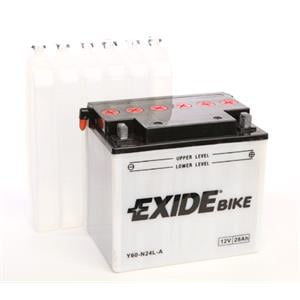 Motorcycle Batteries, Exide Y60 N24L A Dry AGM Motorcycle Battery 1 Year Warranty, Exide