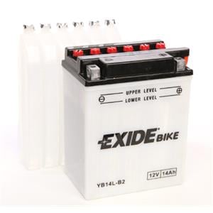 Motorcycle Batteries, Exide YB14L B2 Dry AGM Motorcycle Battery 1 Year Warranty, Exide