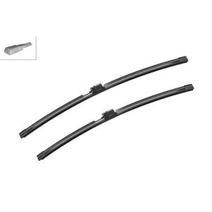 Wiper Blades, BOSCH A005J Aerotwin Flat Wiper Blade Front Set with Pre assembled Spray Nozzle (650/600mm) for Mercedes Sprinter 4 t Box 2018 Onwards, Bosch