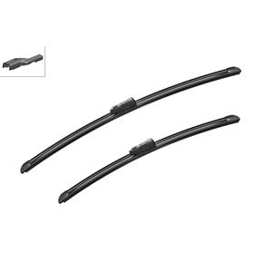 Wiper Blades, Bosch A124S AeroTwin Flat Wiper Blade Set (550/450mm) for Dacia Bigster 2024 Onwards, Bosch