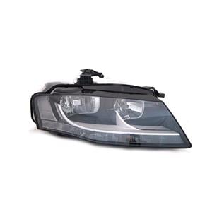 Lights, Right Headlamp (Halogen, Takes H7/H7 Bulbs, Supplied With Motor, Original Equipment) for Audi A4 2008 2011, 