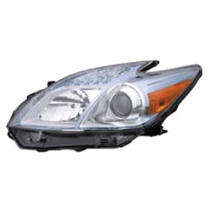 Lights, Left Headlamp (Halogen, Takes H11/HB3 Bulbs, Supplied Without Motor) for Toyota PRIUS 2010 on, 