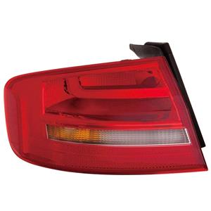 Lights, Left Rear Lamp (Outer, On Quarter Panel, Standard Bulb Type, Saloon Models, Supplied Without Bulbholder) for Audi A4 2012 2015, 