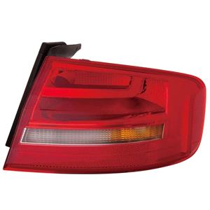 Lights, Right Rear Lamp (Outer, On Quarter Panel, Standard Bulb Type, Saloon Models, Supplied Without Bulbholder) for Audi A4 2012 2015, 