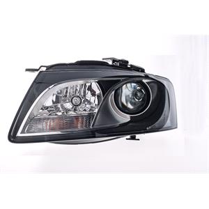 Lights, Left Headlamp (Halogen, Takes H7 / H7 Bulbs, Original Equipment) for Audi A5 Coupe 2007 on, 
