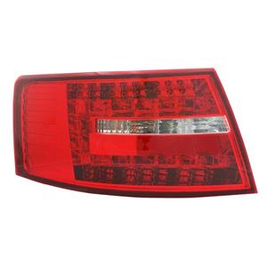 Lights, Left Rear Lamp (Saloon, LED Type, Supplied With Bulb Holder, Original Equipment) for Audi A6 2004 2008, 