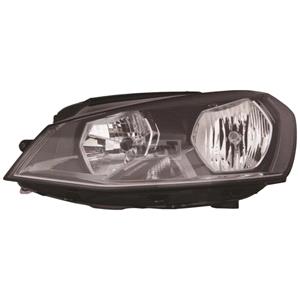 Lights, Left Headlamp (Halogen, Takes H7 / H15 Bulbs, Supplied With Bulbs, Original Equipment) for Volkswagen GOLF VII Estate 2013 2016, 