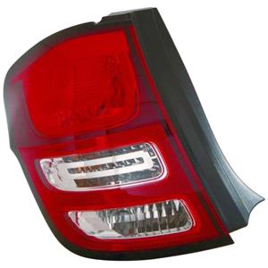 Lights, Left Rear Lamp (Outer On Quarter Panel, Supplied Without Bulbholder) for Citroen C3 2010 2013, 