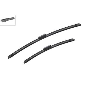 Wiper Blades, BOSCH A983S AeroTwin Flat Wiper Blades Set (575/400mm   Top Lock Arm Connection) for Isuzu D Max 2019 Onwards, Bosch