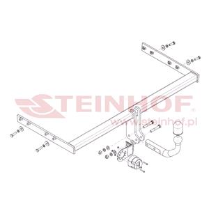 Tow Bars And Hitches, Steinhof Towbar (fixed with 2 bolts) for Audi A3, 3 Door, 2008 2013, Steinhof