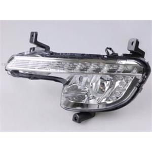 Lights, Left  Front Fog / Indicator Lamp (With DRL, Takes H8 / PY1W / P13W Bulbs, Original Equipment) for Peugeot 508 SW 2011 on, 