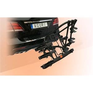 Aguri Active 3 Black Tow Bar Mounted Bike Rack (Wheel Support) for 3 (4) Bikes