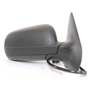 Wing Mirrors, Right Wing Mirror (electric, heated, with silver/chrome glass, black cover) for Volkswagen BORA Estate, 1999 2005, 